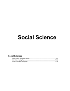Social Science Benchmark testing 2005-06