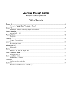 Learning through Games - Reading Recovery initiative i