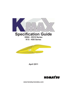 Kmax Spec Sheets