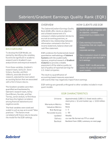 EQR Brochure - Sabrient Systems