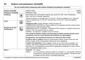 Sodium and potassium nitrate(III)