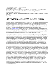 REYNOLDS v. SIMS 377 U.S. 533 (1964)