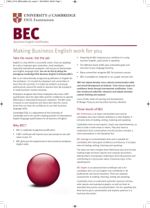 BEC Leaflet