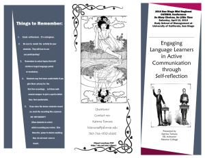 Engaging Language Learners in Active Communication through Self