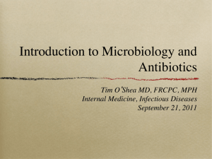 Introduction to Microbiology and Antibiotics