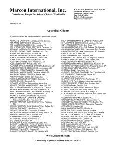 A list of past appraisal clients is available here in  format.