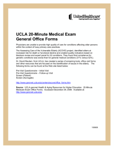 UCLA 20-Minute Medical Exam General Office Forms