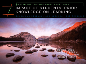 impact of students' prior knowledge on learning