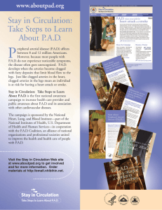 Stay in Circulation: Take Steps to Learn About P.A.D.