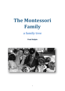 The Montessori Family - A Family Tree