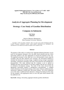 Analysis of Aggregate Planning for Development Strategy: Case