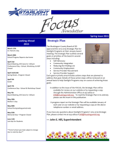 Focus (Spring 2015) - Muskingum County Starlight Programs