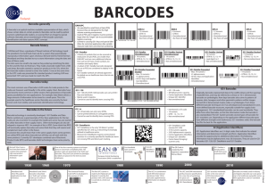 Barcodes generally Barcode history Barcodes in the future Barcodes