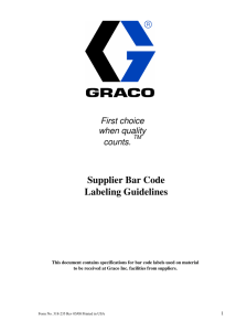 Supplier Bar Code Labeling Guidelines