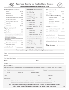 a Membership Form - American Society for Horticultural