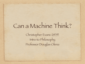 Can a Machine Think?