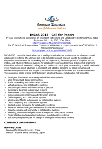 Call for Papers INCoS 2013