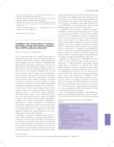 Variability in the clinical pattern of cutaneous side