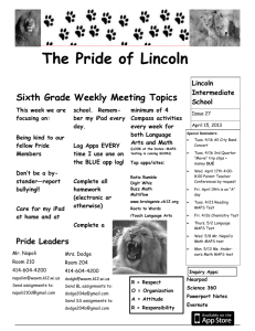 The Pride of Lincoln - Lincoln Intermediate School