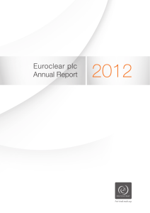 Euroclear plc Annual Report 2012