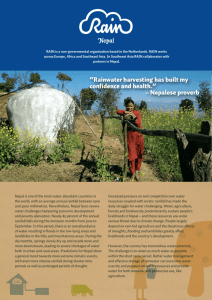 Nepal “Rainwater harvesting has built my confidence and health