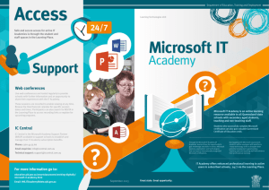 Microsoft IT Academy brochure 2013
