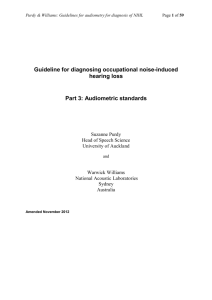 Guideline for diagnosing occupational noise-induced hearing