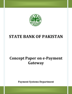 E-Payment Gateway - State Bank of Pakistan