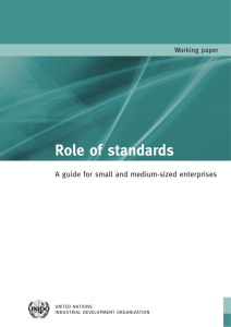 Role of standards
