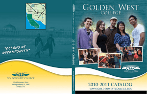 2010-2011  - Golden West College