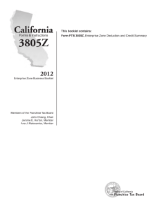 2012-FTB3805Z-booklet - Santa Clarita Valley Enterprise Zone