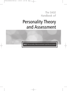 Personality Theory and Assessment
