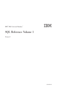 SQL Reference, Volume 1
