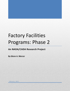 Factory Facilities Programs: Phase 2