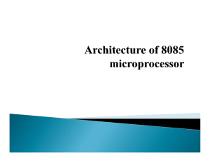 Architecture of 8085 Microprocessor