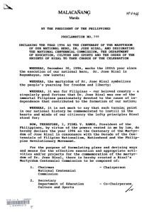 Proclamation No. 346, March 23, 1994