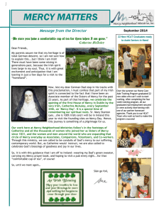 2014 - September - Newsletter - Mercy Neighborhood Ministries