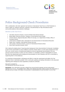 Police Background Check Procedures