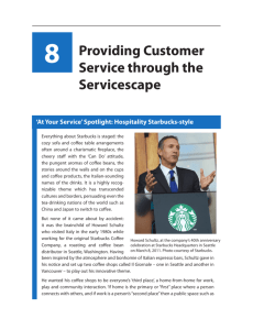 Chapter 8: Providing customer service through the servicescape