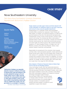 Nova Southeastern University CASE STUDY