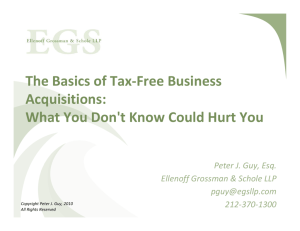 The Basics of Tax-Free Business Acquisitions