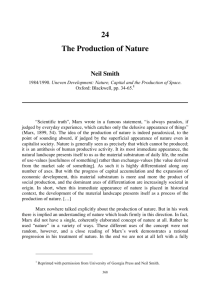 24 The Production of Nature