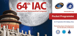 IAC 2013 Pocket Programme - International Astronautical Federation