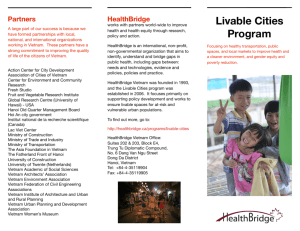 Livable Cities in Vietnam Brochure