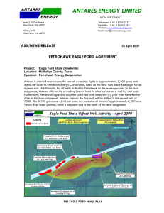 Petrohawk Eagle Ford Agreement – 23 April 2009