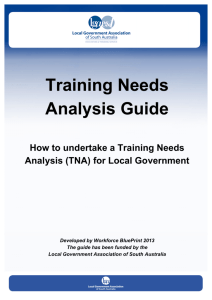 Training Needs Analysis Guide - Local Government Association of