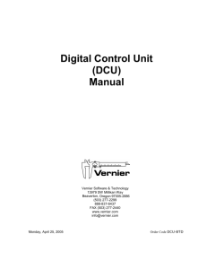 Digital Control Unit (DCU) Manual