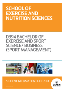 school of exercise and nutrition sciences