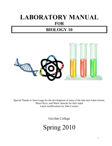 Laboratory Manual - Faculty / Staff Web Pages