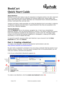 BookCart Quick Start Guide